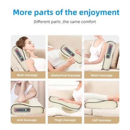Neck & Back Heating Massage Pillow