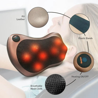 Shiatsu Heating Massage Pillow