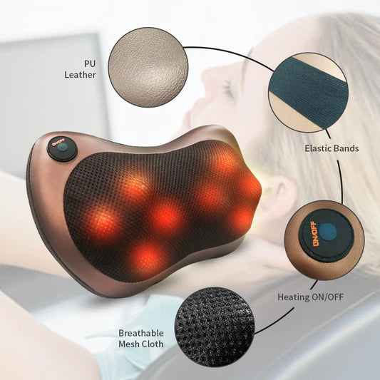 Shiatsu Heating Massage Pillow