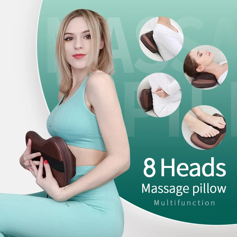Shiatsu Heating Massage Pillow