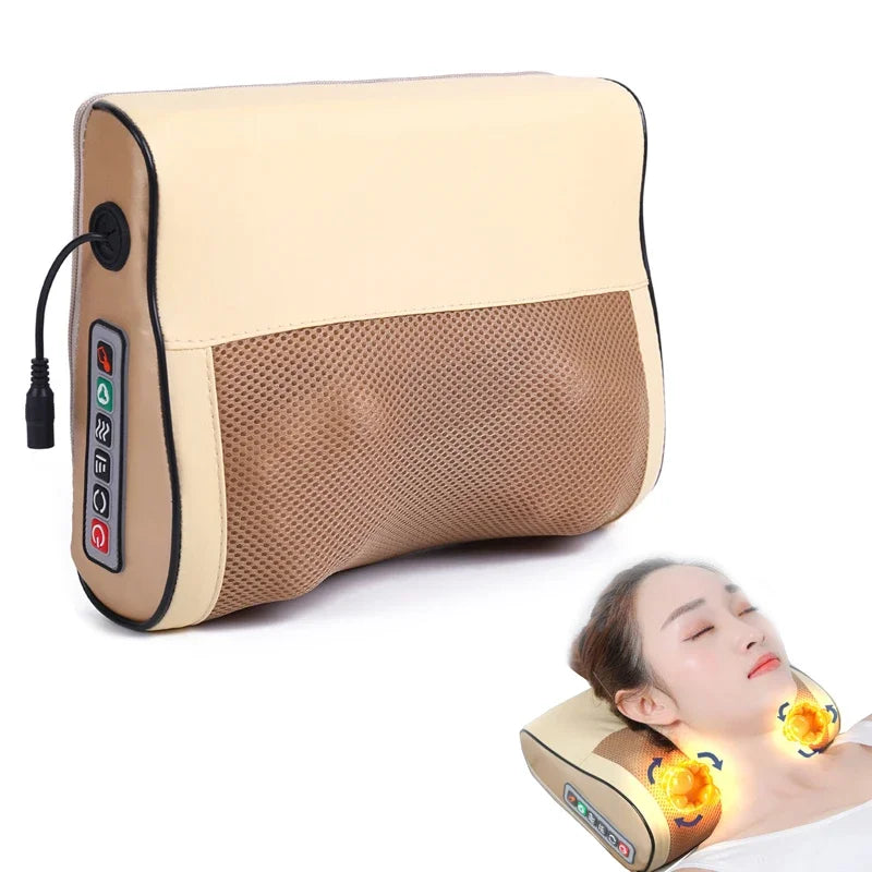 Neck & Back Heating Massage Pillow